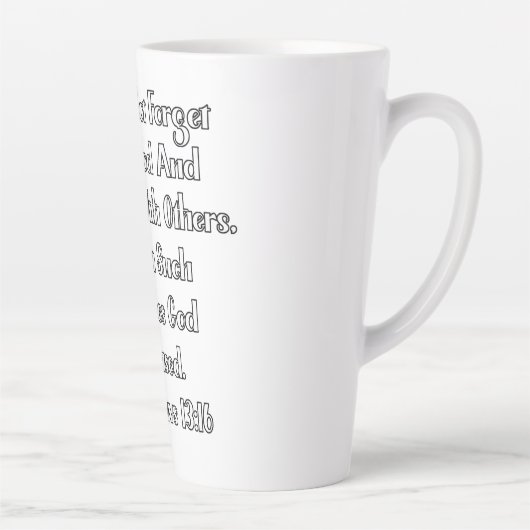 Hebräer 13:16 Bibelvers Milchtasse (Rechts)