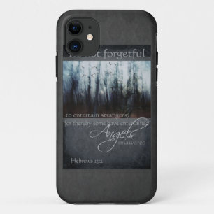Hebräer-13:2 Engels-Zitat iPhone 11 Hülle
