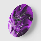 Hebräer-13:2 Runde Wanduhr (Winkel)