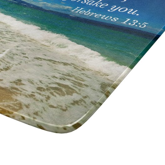 Hebräer 13:5 Ich werde euch nie verlassen; ich wer Schneidebrett (Ecke)