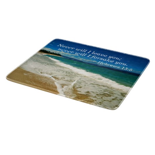 Hebräer 13:5 Ich werde euch nie verlassen; ich wer Schneidebrett (Ecke)