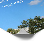 Hebräer 13:5 Ich werde euch nie verlassen Poster (Ecke)