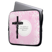 Hebräer-13:5 Laptop-oder Netbook Laptopschutzhülle (Vorderseite Links)