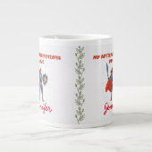 Hebräer 13:6 Fett Bekräftigung ohne Furcht Jesus C Jumbo-Tasse (Vorderseite)