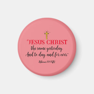 Hebräer 13:8 Christlicher Bibelvers Magnet