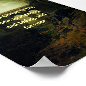 Hebräer 13:8 Gleiche gestern, morgen, für immer Poster (Ecke)