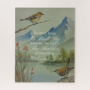 Hebräer 3:4 Gott der Erbauer Bibelstelle   Christl Puzzle