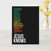 Hebräer 4:15 - Jesus weiß es Karte (Gelbe Blume)