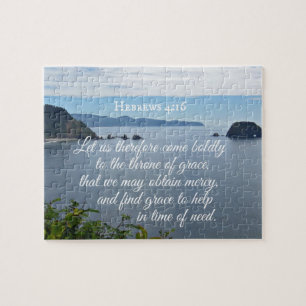 Hebräer 4:16 Ließ uns daher mutig zu den Puzzle