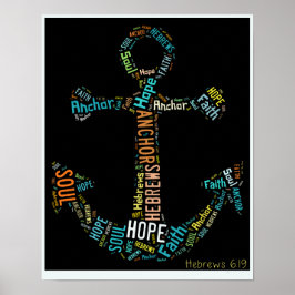 Hebräer 6:19 Anker für das Soul-Poster Poster