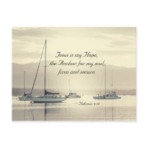 Hebräer 6:19 Jesus Anker für mein Soul, Segelboote