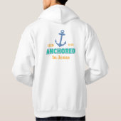 Hebräer 6:19 Kapuzenpullover mit dem Design 'In Ch Hoodie (Rückseite)
