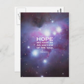 Hebräer 6:19 postkarte (Vorne/Hinten)