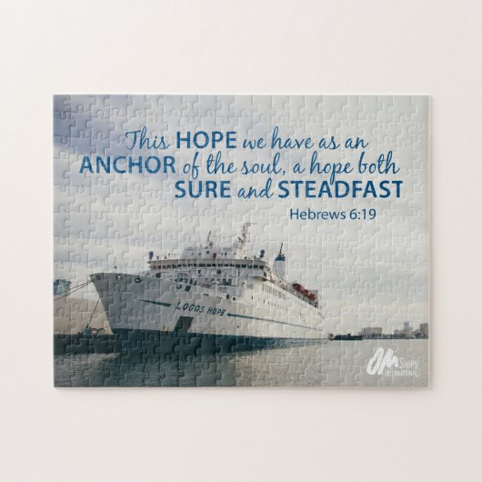 Hebräer-6:19 Puzzlespiel Puzzle (Horizontal)