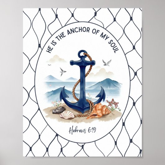 Hebräer 6:19 Wandkunst & Dekor Poster (Vorne)