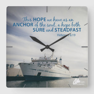 Hebräer-6:19 Wanduhr