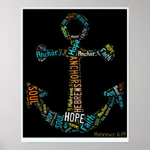 Hebräer-6:19anker für das Soulplakat Poster