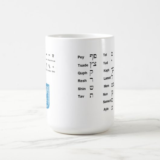 Hebräer Aleph Wetten-Tasse Kaffeetasse (Mittel)