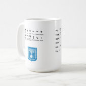 Hebräer Aleph Wetten-Tasse Kaffeetasse (Vorderseite Links)