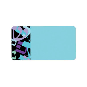 HEBRÄER-BUCHSTABE-BAUM Druck Ihre Selbst Aufklebe Adressaufkleber