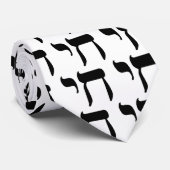 Hebräer-Chai-Symbol Krawatte (Gerollt)