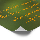 Hebräisch 10:23 poster (Ecke)