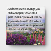 Hebräisch 10:35-36 fotoplatte (Vorderseite)