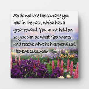 Hebräisch 10:35-36 fotoplatte