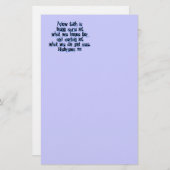 Hebräisch 11:1 briefpapier (Vorne/Hinten)