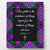 Hebräisch 11:1 fotoplatte (Vorderseite)