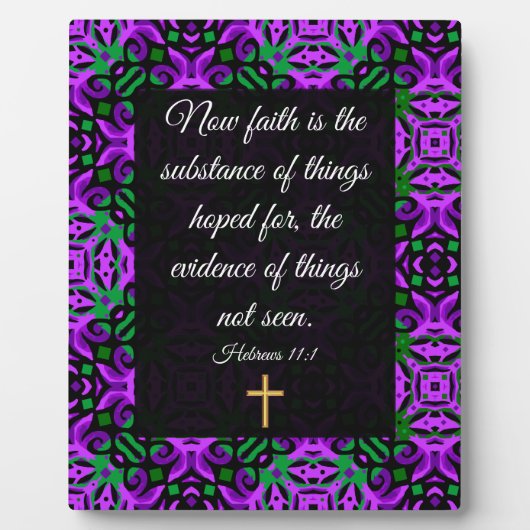 Hebräisch 11:1 fotoplatte (Vorderseite)