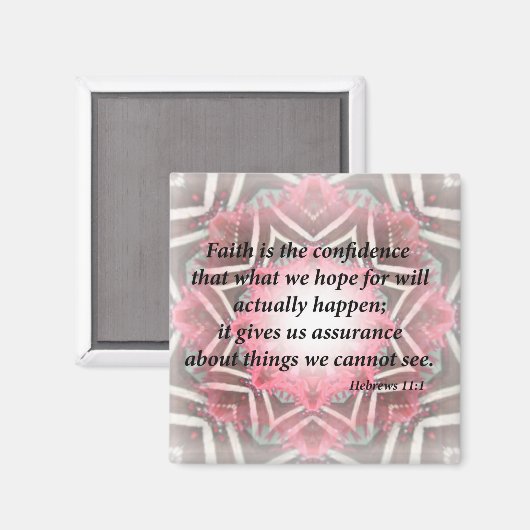 Hebräisch 11:1 magnet (Vorderseite/Rückseite)