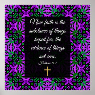 Hebräisch 11:1 poster