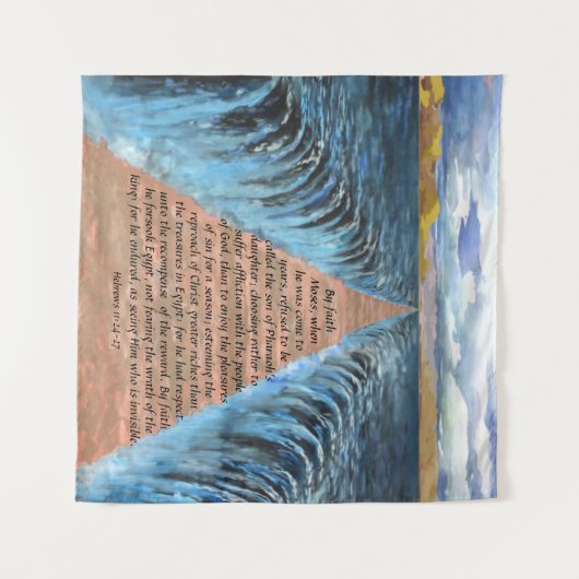 Hebräisch 11:24-27 wandteppich (Vorderseite (Horizontal))