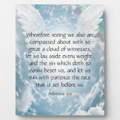 Hebräisch 12:1 fotoplatte (Vorderseite)