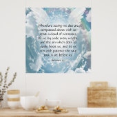 Hebräisch 12:1 poster (Küche)