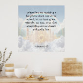 Hebräisch 12:28 poster (Küche)