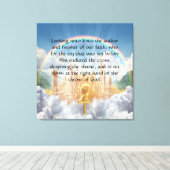 Hebräisch 12:2 leinwanddruck (Insitu (Holzboden))