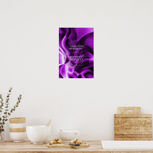 Hebräisch 13:2 poster (Küche)