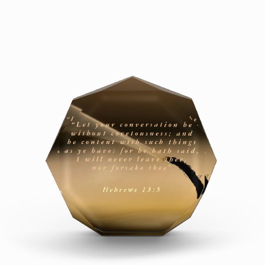 Hebräisch 13:5 fotoblock (Vorderseite)