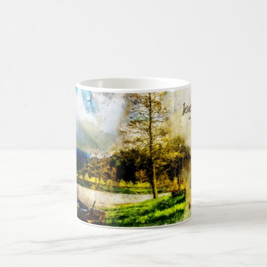 Hebräisch 13:5 Ich werde dich nie verlassen oder d Kaffeetasse (Mittel)