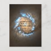 Hebräisch 13:5 postkarte (Vorderseite)