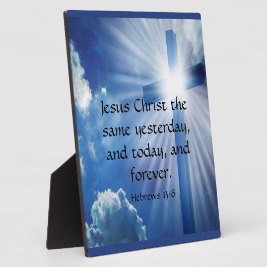 Hebräisch 13:8 fotoplatte (Seite)