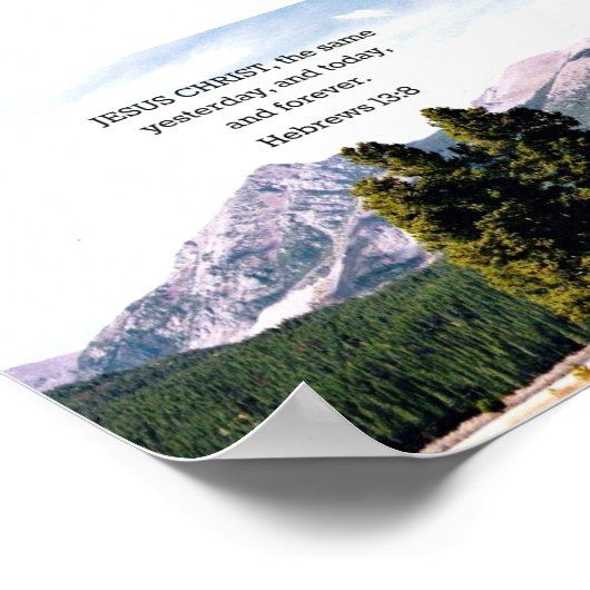 Hebräisch 13:8 poster (Ecke)