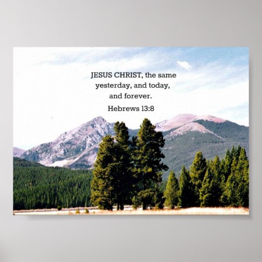 Hebräisch 13:8 poster (Vorne)