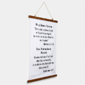 Hebräisch 2:18 wandteppich mit holzrahmen (Gewinkelt)