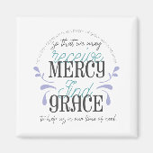 Hebräisch 4:16 Anführungszeichen Magnet (Vorne)