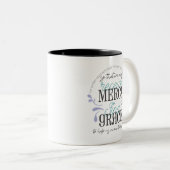 Hebräisch 4:16 Anführungszeichen Zweifarbige Tasse (VorderseiteRechts)