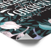 Hebräisch 4:16 zitiert schwarz poster (Ecke)