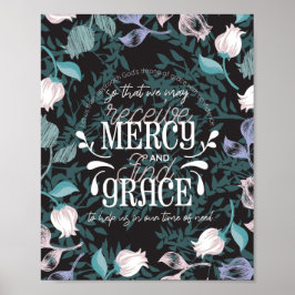 Hebräisch 4:16 zitiert schwarz poster